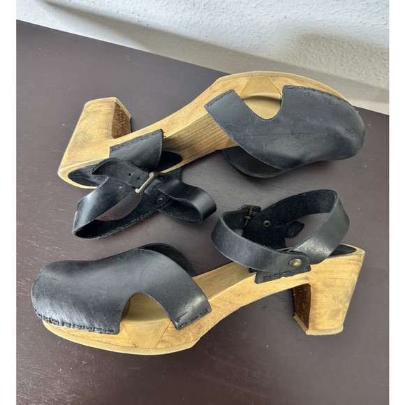 Sanita Wood Matrix Square Flex Sandal 39/8 Women’s Toe Separator Toe Gripper - Picture 11 of 12